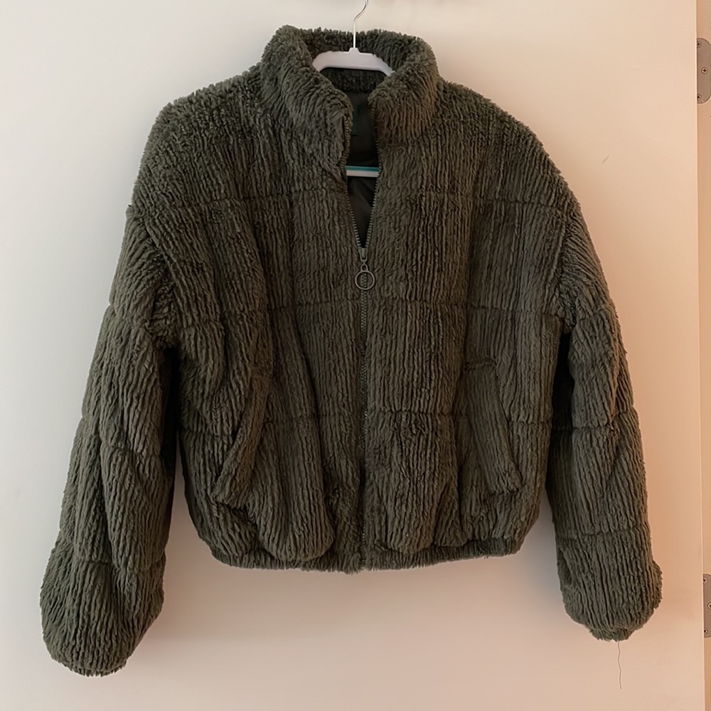 🌼SOLD🌼 Green Cropped Jacket - Picture 1 of 10